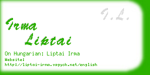 irma liptai business card